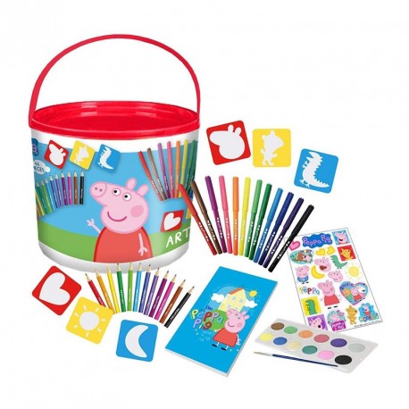 PEPPA PIG SET DE ACTIVIDADES 46 PIEZAS EN CUBO 