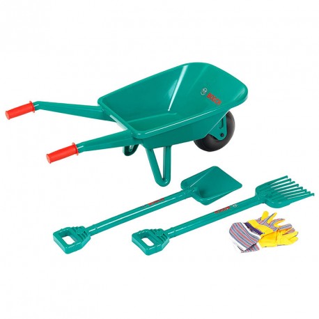 SET DE JARDINERIA BOSCH CON CARRETILLA DE JARDINERO, 4 PIEZAS