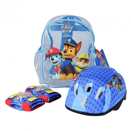 PAW PATROL MOCHILA+CASCO+PROTECCIONES