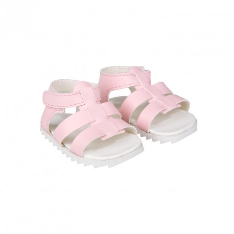SET SANDALIA ROSA PARA MUÑECOS DE 45 CM 