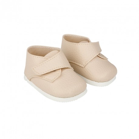 ZAPATOS BOTA BEIGE MUÑECA 45 CM