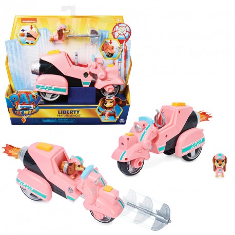 Patrulla Canina - Set de figuras de la superpelícula Paw Patrol con coche  inédito de Liberty ㅤ, Patrulla Canina