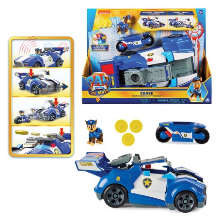 PAW PATROL VEHICULO TRANSFORMABLE CHASE-MOVIE