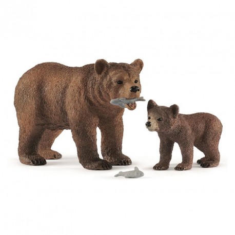 FIGURA MAMA OSA GRIZZLY CON CRIA