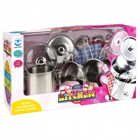 CONJUNTO 11 PZS METAL COCINA