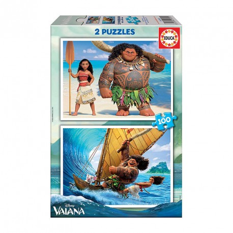 PUZZLE 2x100P VAIANA