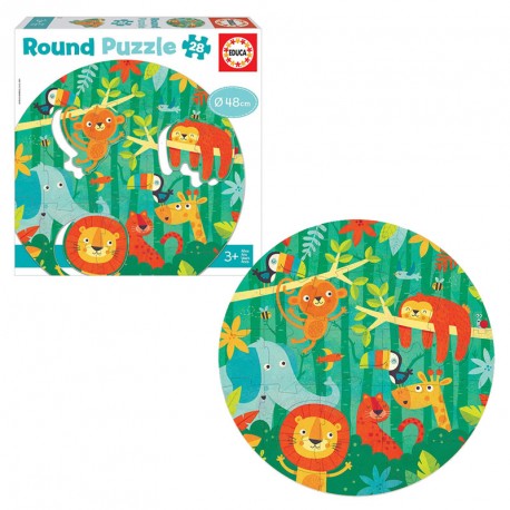 PUZZLE 28P LA SELVA ROUND PUZZLE 