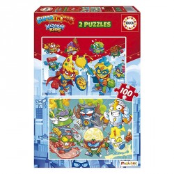 PUZZLE 2x100P SUPERTHINGS