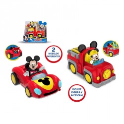 MICKEY FIGURA ARTICULADA + VEHICULO