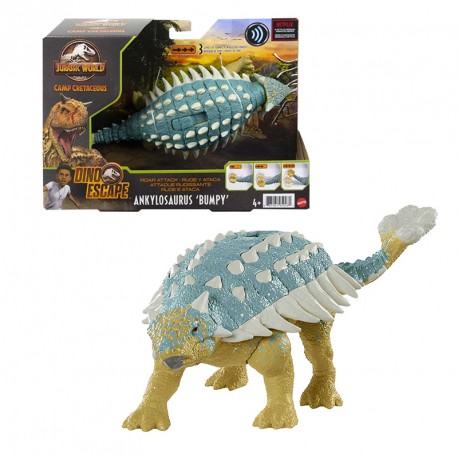 JURASSIC WORLD ATAQUE RUGIDO ANKYLOSAURUS