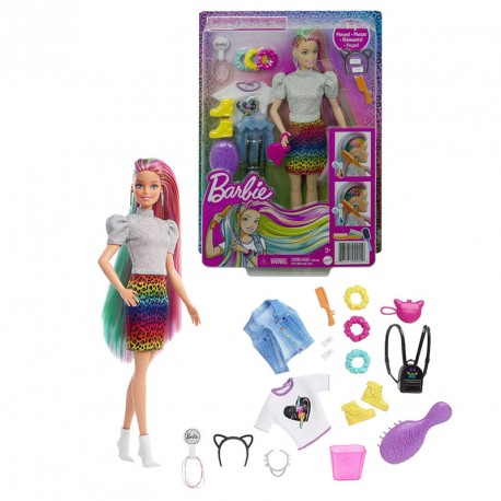 BARBIE PELO ARCOIRIS GUEPARDO RUBIA