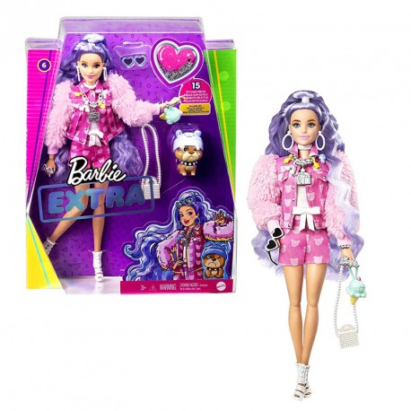 BARBIE EXTRA MILLIE PELO PURPURA