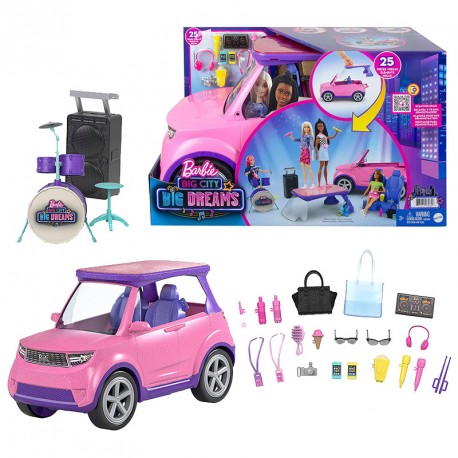 BARBIE DREAMHOUSE COCHE MUSICAL