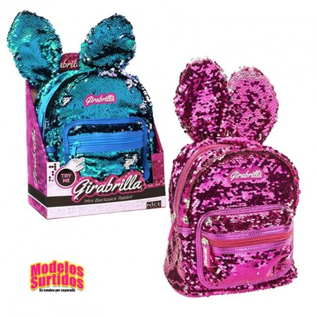 GIRABRILLA MINI MOCHILA CONEJITO AST.