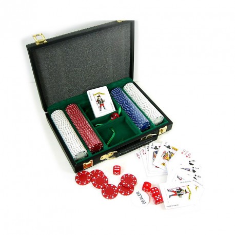 POKER EN MALETA PVC (200 fichas)