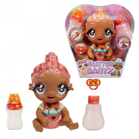 GLITTER BABYZ DOLL SOLANA SUNBURST (CORAL PINK/SUNSET)