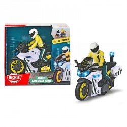 GUARDIA CIVIL MOTO CON FIGURA LUZ Y SONIDO 17CM