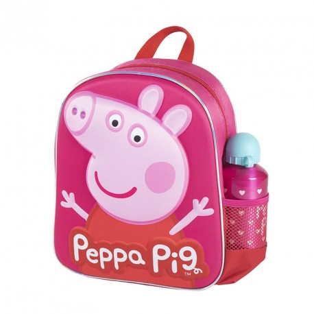 PEPPA PIG MOCHILA INF.3D C/ACCESORIOS