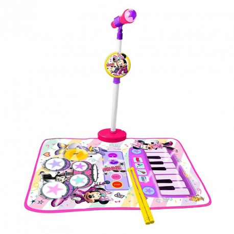 MINNIE ALFOMBRA BATERIA Y PIANO CON MICRO Y SPORTE MICRO