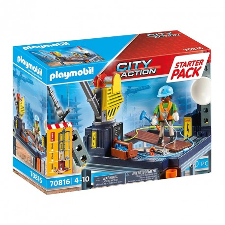 CITY ACTION STARTER PACK CONSTRUCCION CON GRUA
