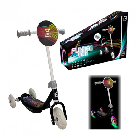 PATINETE INFANTIL 3 RUEDAS LUMINOSAS LED - Din y Don