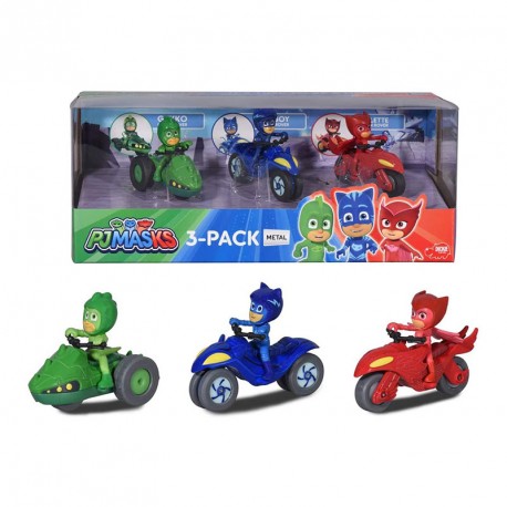PJ MASK SET 3 MOTOS METAL