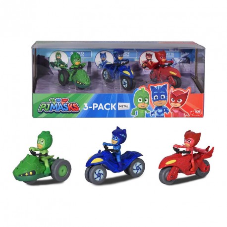 PJ MASK SET 3 MOTOS METAL