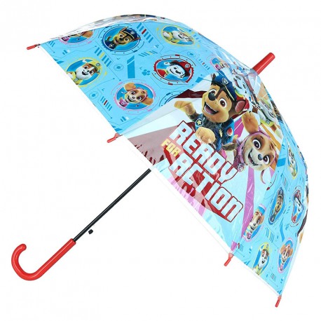 PARAGUAS PAW PATROL TRANSPARENTE CAMPANA 46CM AUTO