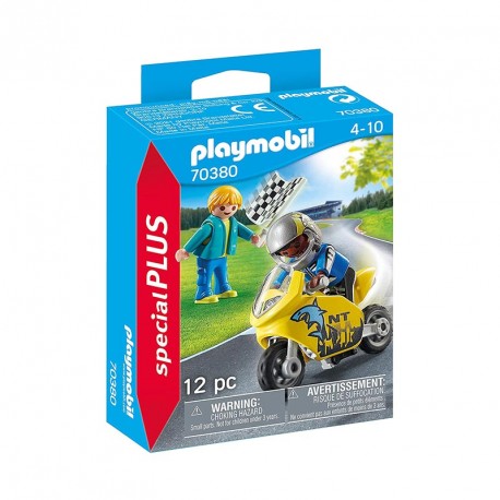 SPECIAL PLUS CHICOS CON MOTO DE CARRERAS