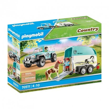 COUNTRY COCHE CON REMOLQUE PARA PONI