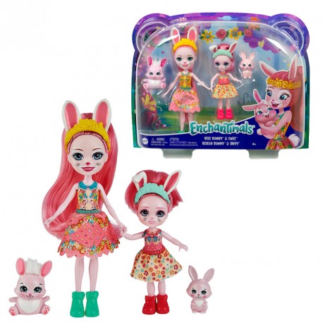 ENCHANTIMALS HERMANAS BREE Y BEDELIA BUNNY