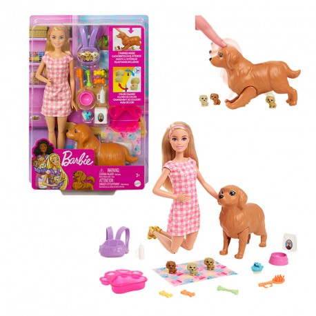 BARBIE PERRITOS RECIEN NACIDOS RUBIA