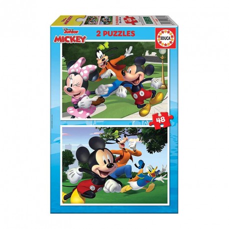 PUZZLE 2x48P MICKEY & FRIENDS