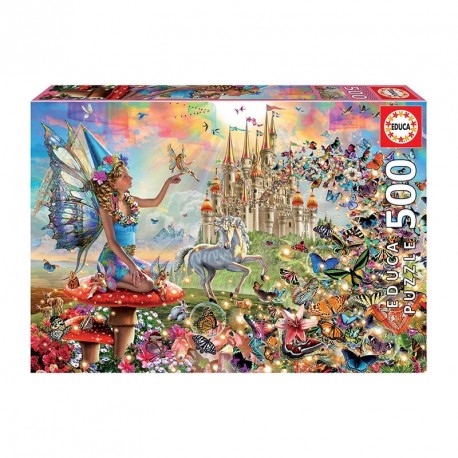 PUZZLE 500P HADAS Y MARIPOSAS