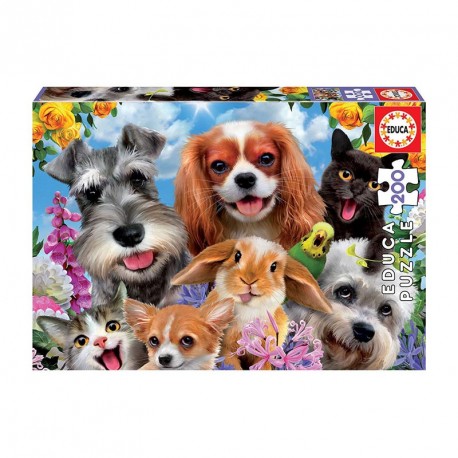 PUZZLE 200P SELFIE DE MASCOTAS