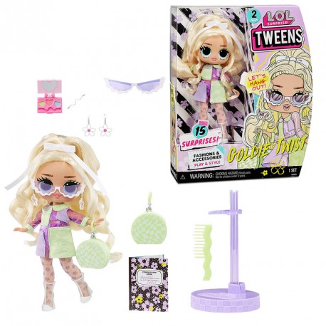 L.O.L. SURPRISE TWEENS DOLL GOLDIE TWIST