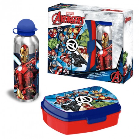 SET CANTIMPLORA DE ALUMINIO + SANDWICHERA AVENGER