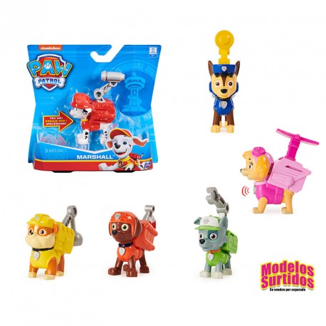 PATRULLA CANINA FIGURA Y PLACA ACTION PACK - Din y Don