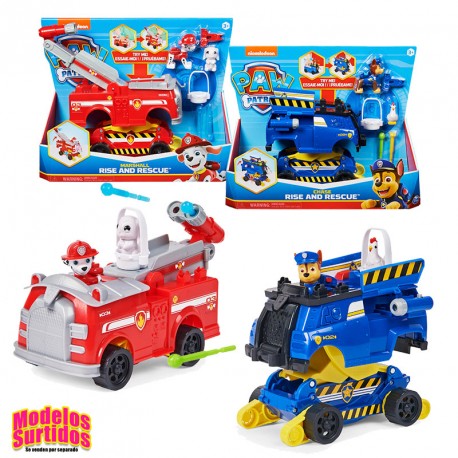 PAW PATROL COCHE TRANSFORMABLE CON LANZADOR