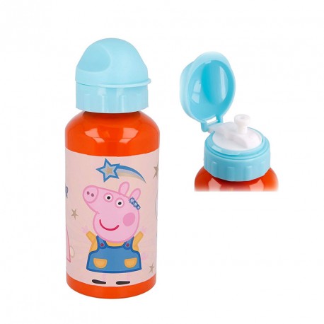 BOTELLA ALUMINIO PREMIUM 500 ML PEPPA PIG