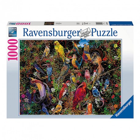 PUZZLE 1000P AVES DE ARTE