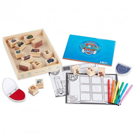 MELISSA PAW PATROL SELLOS DE MADERA
