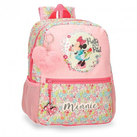 MINNIE FLORALS MOCHILA ADAPT.28 cm.