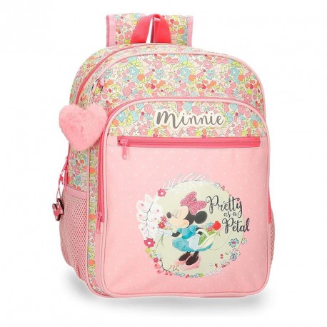 MINNIE FLORALS MOCHILA ADAPT.38 cm