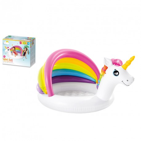 PISCINA HINCHABLE INFANTIL UNICORNIO 102X2127X69CM 