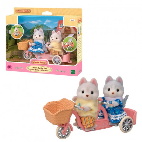 SYLVANIAN HERMANOS HUSKY EN TANDEM