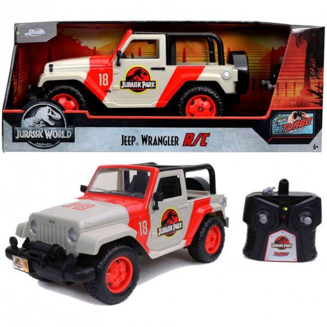 COCHE RC 1:16 JURASSICS PARK JEEP WRANGLER