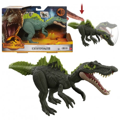 JURASSIC WORLD ICHTHYOVENATOR RUGE Y GOLPEA