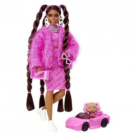 BARBIE EXTRA TRAJE LOGO BARBIE AÑOS 80