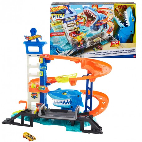 HOTWHEELS CITY MORDISCO DEL TIBURON